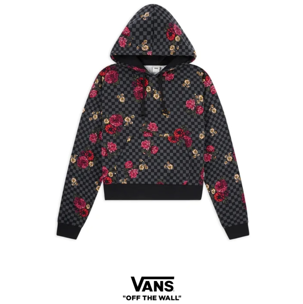 VANS Botanical Checker Women's Crop Hoodie